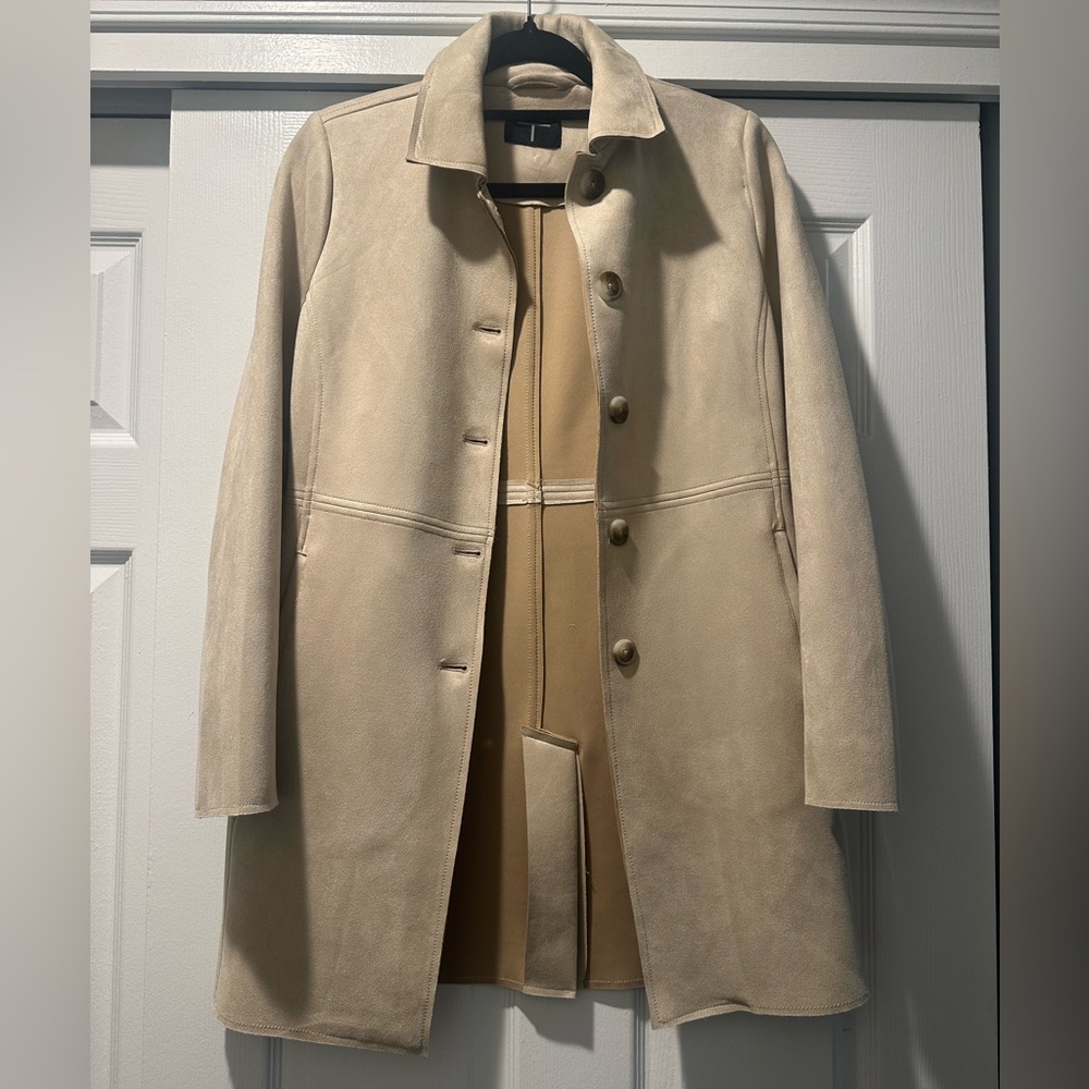 Tahari Women's Suede Coat